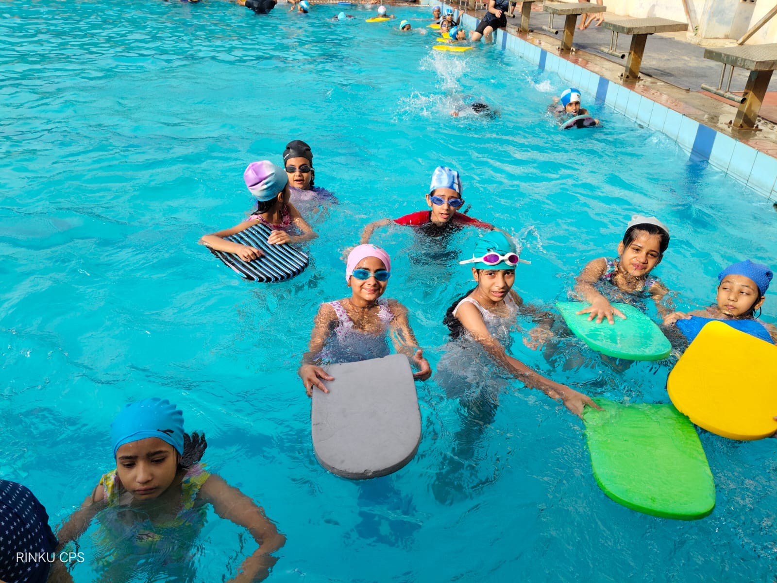 Swimming activities at Chinar Public School